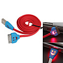 Cable de Sincronización y Carga para el iPhone 4 y 4S, El Nuevo iPad y el Samsung Galaxy Tab- Colores Surtidos