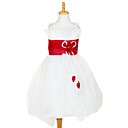 Sweet Sleeveless Organza & Satin Wedding/Evening Flower Girl Dress