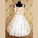 Manches mi-longueur du motif Pays Fleur Robe Lolita