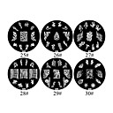 1PCS Fiori metallo 2D Nail Art Immagine Piastra Timbro (colori assortiti, n.25-30)