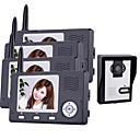 Wireless Night Vision Camera with 3.5 Inch Door Phone Monitor (1camera 4 monitors)