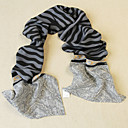 JAFENMY Women's Zebra Print Silk Scarf(128*27cm)