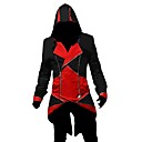 cosplay kostuum geïnspireerd door Assassin's Creed III connor rode en zwarte jas