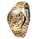 Casual Herenhorloge Met Mechnisch Uurwerk (Goud)
