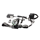 3-Mode Cree XM-L T6 + Cris R5 DEL Lampe frontale rechargeable