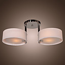 Acrylic Chandelier with 2 lights (Chrome Finish)