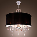 Elegant Ceiling Light with 3 Lights in Black Shade