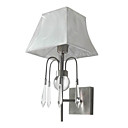40W E27 Estilo de pared de cristal de luz con pantalla de tela