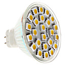 MR16 5W 24x5050 SMD 380-420lm 2800-3300K Warm White Light LED Spot Lampe (12V)