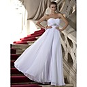 Sheath/Column Sweetheart Strapless Floor-length Chiffon Evening Dress