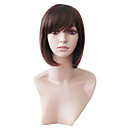 Capless Short Brown Wavy High Quality Synthetic Japanese Kanekalon Wigs