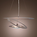 comtemporary lampadario forma a spirale in acciaio inox con 1 tubo di luce, natura, naturale ispirata