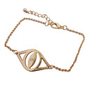 Encantadora mujer Cadena Gafas Pulsera de metal