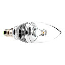 E14 3W 210-240LM 3000-3500K Warm White Light LED Candle Bulb (85-265V)