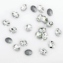 Jolie ovale Cut Crystal Diamond Confetti - Lot de 20 pièces (Tailles Plus)