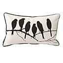 oiseaux impression murmure oreiller couvercle décoratif