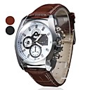 Men's Leather Analog Quartz Wrist Watch (Assorted Colors)