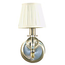 Metal 40W Luz da parede contemporâneo, com abajur de tecido