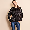 ts Star-Print Plüsch Pullover Pullover (zwei Farben)
