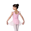 mangas curtas desempenho dacewear algodão leotard com tutu vestido de ballet para crianças mais cores