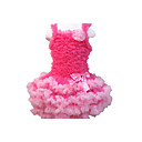 de uma só peça pettidress vestido da menina flor chiffon
