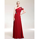 Chiffon Sheath/ Column One Shoulder Floor-length Evening Dress inspired by Salma Hayek