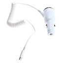 Cigarro de Automóveis Powered Carregador com Lightning cabo USB retrátil para iPhone 5