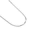 Eenvoudige 925 Sterling Zilveren Box Ketting Ketting