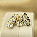 Mujer Escultura Aretes Mariposas