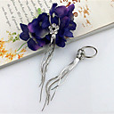 Borlas Mujeres Flor Aretes Largos