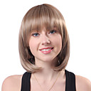 Capless Short Brown Wavy High Quality Synthetic Japanese Kanekalon Wigs