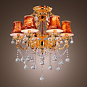 Lámpara Chandelier de Cristal con 6 Bombillas - OZAUKEE