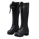 Engeland Vrouwen van de Stijl van de Wol van Flat knie hoge Snow Boots