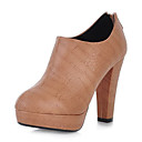 Gorgeous Leatherette Chunky Heel Ankle Boots With Zipper Party / Evening Shoes(More Colors)