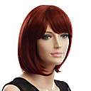 Capless court de haute qualité Auburn cheveux synthétiques Perruques