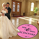 personalizado mr. & Mrs. casamento pista de dança decalque (mais cores)