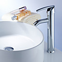 élégante salle de bains en laiton robinet d'évier - fini chrome