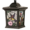 0.06W Artistic White Iron LED Solar Garden Light