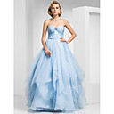 Ball Gown Sweetheart Floor-length Organza Evening Dress