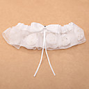 Cetim e renda com flores Garter casamento