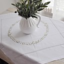 Classic Cotton White Floral Table Cloths
