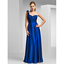 Sheath/Column One Shoulder Floor-length Chiffon Evening Dress