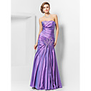 Trumpet/Mermaid Strapless Floor-length Taffeta Evening Dress