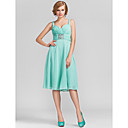 A-line Princess Sweetheart Knee-length Chiffon Evening Dress