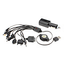 10-i-1 Universal USB Retractable Charger med billader