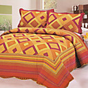 3PCS Bright Cotton Queen Size Quilt Set