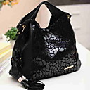 Moda genuíno das mulheres de couro PU emenda da flor Bolsa Franjas (42 * 11 * 29cm)