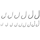 Carbon Steel Fishhook with Right-Curved Point