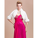 Elegantes Langarm Kunstpelz Abend / Hochzeit Jacke / Wrap