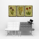 13"-28" Classic Flower Wall Clock in Canvas 3pcs K0087